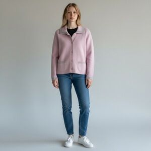 💜 Lucia 100% Pure New Wool Lavender Jacket (Sz US 10 / M- L)